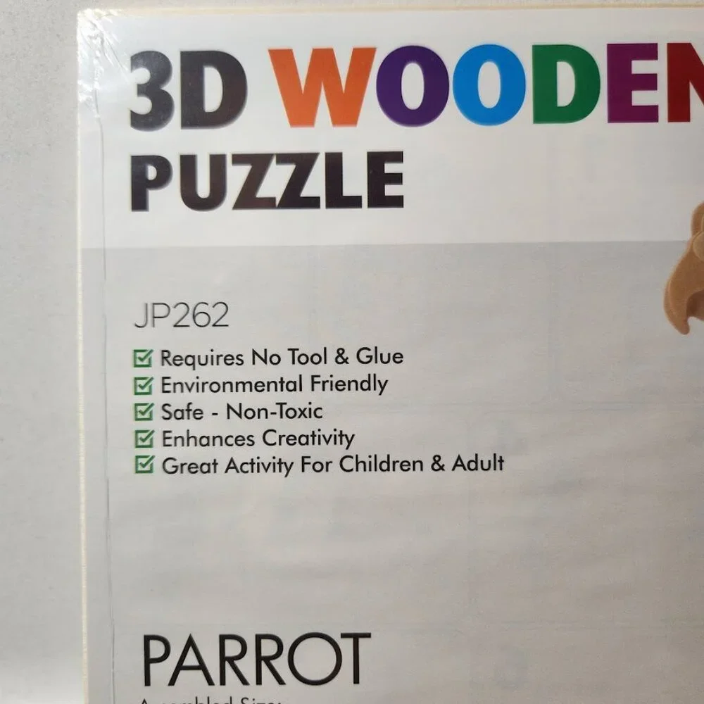 NEW 3D Puzzle Cockatoo Parrot Bird Figure STEM KIT CRAFT Project Science Lab Req